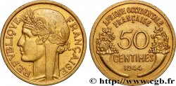 AFRIQUE OCCIDENTALE FRANÇAISE 50 Centimes Morlon 1944 Londres