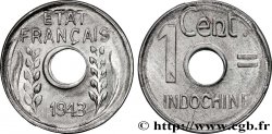 FRENCH INDOCHINA 1 Centième 1943 Hanoï