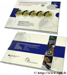 GERMANY Coffret Belle Épreuve 5 ateliers 2 Euro HÔTEL DE VILLE ET STATUE DE ROLAND 2010