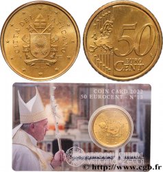 VATICAN Coin-Card (n°13) 50 Cent ARMOIRIES DU PAPE FRANÇOIS
2022 Rome