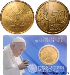 VATICAN Coin-Card (n°14) 50 Cent ARMOIRIES DU PAPE FRANÇOIS
2023 Rome