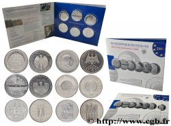 ALLEMAGNE COFFRET BELLE EPREUVE 6 pièces de 10 Euro (ateliers A, D, F, G, J et Coupe du Monde) 2005