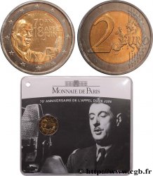 FRANCE Coin-Card 2 Euro 70e ANNIVERSAIRE DE L’APPEL DU 18 JUIN 1940 2010 Pessac