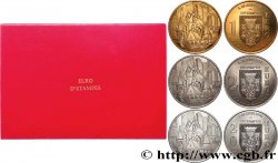 FRANCE Coffret 1, 2 et 20 Euro d’Étampes 1998