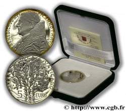 VATICAN Belle Épreuve 5 Euro 60ème ANNIVERSAIRE DE LA  FIN DE LA  SECONDE GUERRE MONDIALE 2005 BE