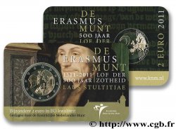 PAYS-BAS Coin-Card 2 Euro ÉRASME 2011 BU