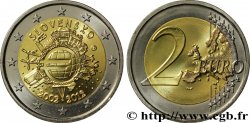 SLOVAKIA 2 Euro 10 ANS DES PIÈCES ET BILLETS EN EUROS  2012 Kremnica