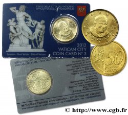 VATICAN Coin-Card (n°3) 50 Cent PONTIFICAT DE BENOÎT XVI
 2012 Rome