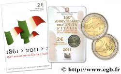 ITALIE Blister 2 Euro 150ème ANNIVERSAIRE DE L’UNIFICATION ITALIENNE 2011 Rome