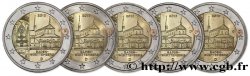 ALEMANIA lot les 5 ateliers 2 Euro BADE-WURTTEMBERG - MONASTÈRE DE MAULBRONN 2013 SC