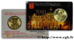VATICAN Coin-Card 50 Cent BENOÎT XVI 2010 Rome