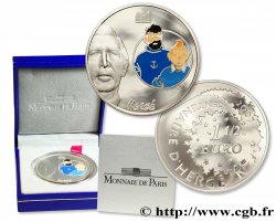 FRANCE Belle Épreuve 1 Euro 1/2 TINTIN ET LE CAPITAINE HADDOCK 2007 Pessac