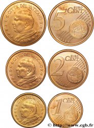 VATICAN LOT 1 Cent, 2 Cent, 5 Cent JEAN - PAUL II 2002 Rome
