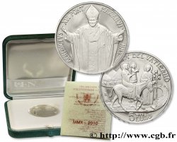 VATICAN Belle Épreuve 5 Euro 96ème JOURNÉE MONDIALE DU MIGRANT ET DU RÉFUGIÉ 2010 Rome