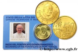VATICAN Coin-Card 50 Cent BENOÎT XVI + Timbre (n°3)
 2013 Rome