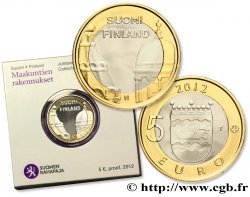 FINLANDIA Belle Épreuve 5 Euro CATHÉDRALES D’HELSINKI ET D’OUSPENSKI 2012 Vanda Vanda
