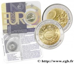 SLOVAKIA Coin-Card 2 Euro 10 ANS DES PIÈCES ET BILLETS EN EUROS 2012 Kremnica