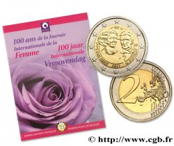 BÉLGICA Coin-Card 2 Euro 100 ANS DE LA JOURNÉE INTERNATIONALE DE LA FEMME 2011 Bruxelles Bruxelles