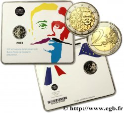FRANCIA Coin-Card 2 Euro PIERRE DE COUBERTIN
 2013 Pessac Pessac