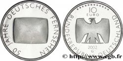 GERMANY 10 Euro 50 ANS DE TÉLÉVISION ALLEMANDE 2002 Karlsruhe G