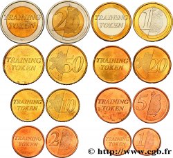BANQUE CENTRALE EUROPEENNE Série complète Training tokens - 1 cent à 2 Euro n.d. Pessac