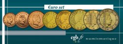 LUXEMBOURG LOT DE 8 PIÈCES EURO (1 Cent - 2 Euro Grand-Duc Henri) n.d. Utrecht
