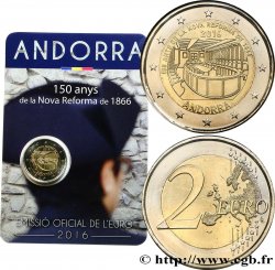 ANDORRA (PRINCIPALITY) Coin-card 2 Euro 150e ANNIVERSAIRE DE LA NOUVELLE REFORME (1866)  2016 