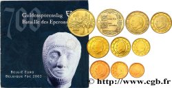 BELGIQUE SÉRIE Euro FDC - BATAILLE DES ÉPERONS D’OR 2002 Bruxelles