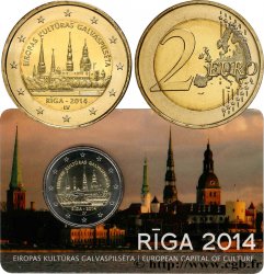 LETTONIE Coincard 2 Euro RIGA 2014 2014