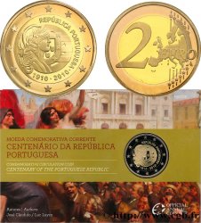 PORTUGAL Belle Épreuve 2 Euro CENTENAIRE DE LA RÉPUBLIQUE PORTUGAISE 2010 Lisbonne