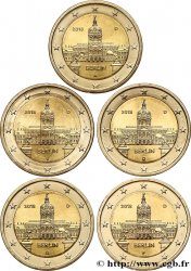ALEMANIA lot 5 ateliers 2 Euro BERLIN - CHÂTEAU DE CHARLOTTENBURG 2018