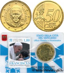 VATICAN Coin-Card (n°11) 50 Cent PAPE FRANÇOIS (+ timbre)
2016 Rome