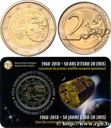 BELGIEN Coin-card 2 Euro 50 ANS D’ESRO-2B (IRIS) - Version française 2018 