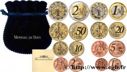 FRANCIA FAC-SIMILÉS DE LA MONNAIE DE PARIS - LES PREMIERS EUROS 2002 Pessac