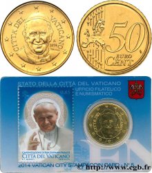 VATICAN Coin-Card (n°5) 50 Cent CANONISATION DU PAPE JEAN-PAUL II
 2014 Rome
