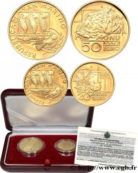 RÉPUBLIQUE DE SAINT- MARIN Coffret DIPTYQUE 20 Euro ET 50 Euro (or) - LA PAIX 2005