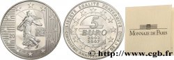 FRANCE Belle Épreuve 5 Euro LA SEMEUSE - CINQUIÈME ANNIVERSAIRE DE L’EURO 2007 Pessac