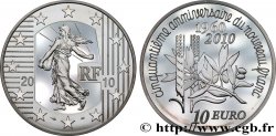 FRANCE Belle Épreuve 10 Euro LA SEMEUSE - CINQUANTIÈME ANNIVERSAIRE DU NOUVEAU FRANC 2010 Pessac