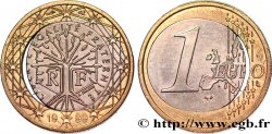 FRANCE 1 Euro ARBRE, insert déformé 1999 Pessac