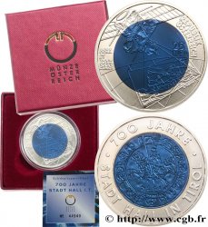 AUTRICHE 25 Euro 700 ANS HALL EN TYROL 2003 Vienne