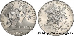 RÉPUBLIQUE DE SAINT- MARIN Belle Épreuve 5 Euro TURIN 2006 2005 Rome