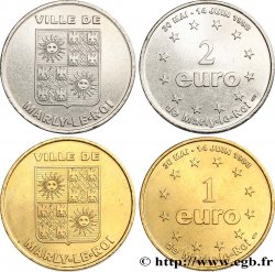 FRANCE Lot 1 et 2 Euro de Marly-le-Roi (30 mai - 14 juin 1998) 1998 