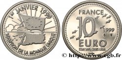 FRANCE Belle épreuve 10 Euro - ADOPTION DE LA MONNAIE UNIQUE 1999