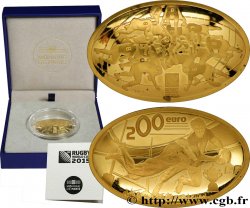 FRANCE Belle Épreuve 200 Euro or COUPE DU MONDE DE RUGBY 2015