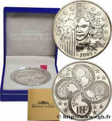 FRANCE Belle Épreuve 1 Euro 1/2 L EUROPA - PREMIER ANNIVERSAIRE DE L’EURO 2003