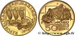 RÉPUBLIQUE DE SAINT- MARIN 50 Euro (or) - LA PAIX 2005 Rome