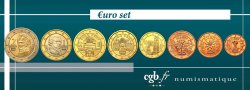 AUSTRIA LOT DE 8 PIÈCES EURO (1 Cent - 2 Euro Von Suttner) 2004 Vienne