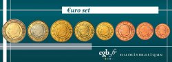 BÉLGICA LOT DE 8 PIÈCES EURO (1 Cent - 2 Euro Albert II) 2003 Bruxelles Bruxelles