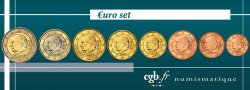 BÉLGICA LOT DE 8 PIÈCES EURO (1 Cent - 2 Euro Albert II) 2009 Bruxelles Bruxelles