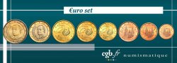 ESPAGNE LOT DE 8 PIÈCES EURO (1 Cent - 2 Euro Juan-Carlos I) 2002 Madrid